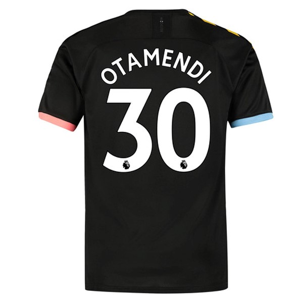 Camiseta Manchester City NO.30 Otamendi 2ª 2019-2020 Negro